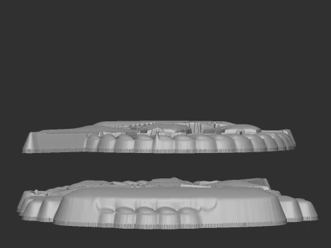 Sailing Boat Badge 3D Print Model