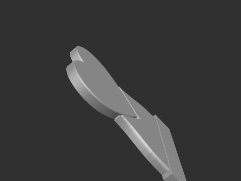 Heart Shaped Memorial Tombstone 3D Print Model