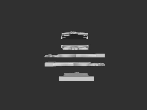 Memorial Tombstone with Angel 3D Print Model
