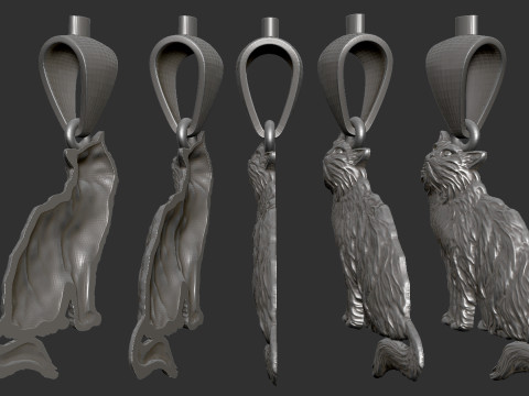 Cat Pendant 3D Принт Модель