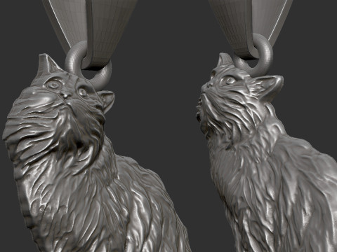 Cat Pendant 3D Принт Модель