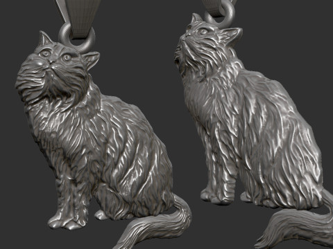 Cat Pendant 3D Принт Модель