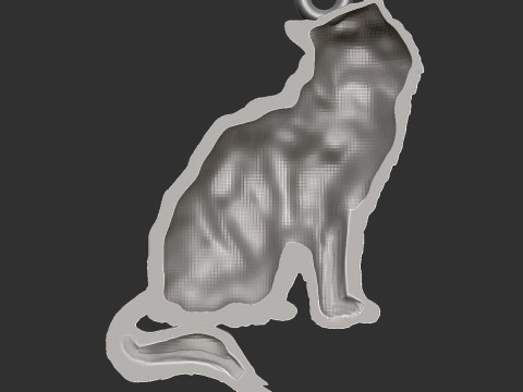 Cat Pendant 3D Принт Модель