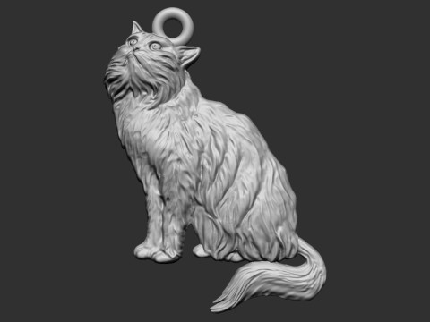 Cat Pendant 3D Принт Модель