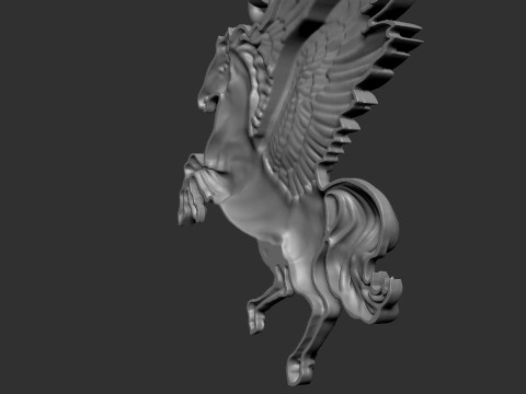 Pegasus Pendant 3D Print Model