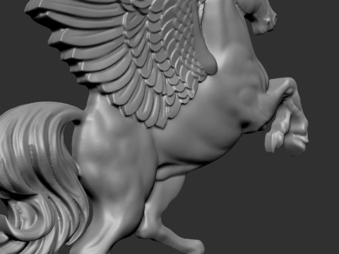 Pegasus Pendant 3D Print Model