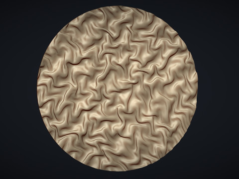Drapery Circle Wall Art Panel Modelo de impresión 3D