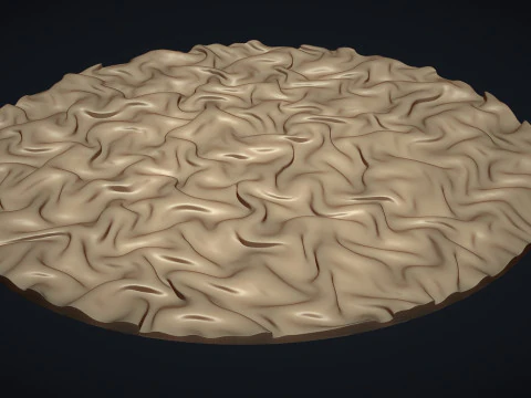 Drapery Sculptures Wall Art Panel 3D Print Model