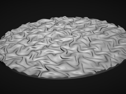Drapery Sculptures Wall Art Panel 3D Baskı Modeli