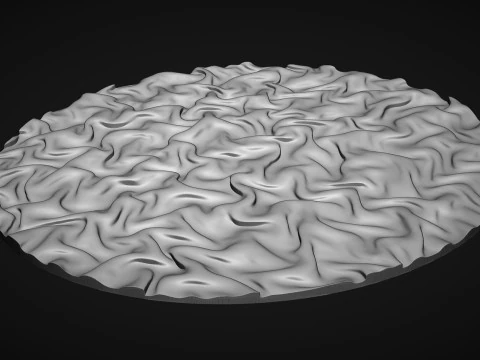 Drapery Sculptures Wall Art Panel 3D Print Model