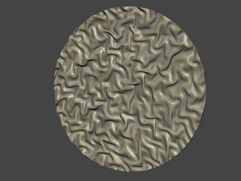 Drapery Sculptures Wall Art Panel 3D Print Model