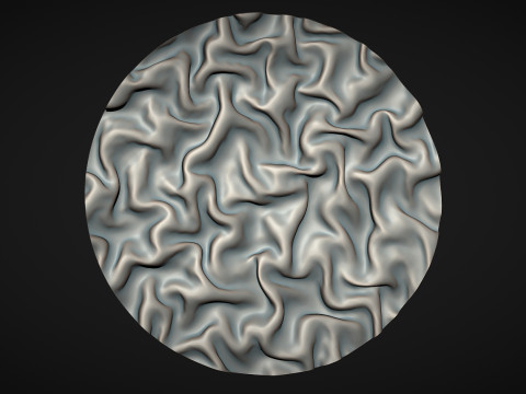 Drapery Circle Wall Art Panel 3D Baskı Modeli