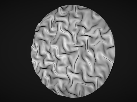 Drapery Sculptures Wall Art Panel 3D Baskı Modeli