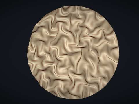 Drapery Sculptures Wall Art Panel 3D Baskı Modeli