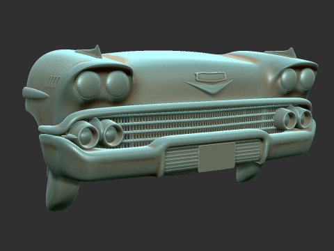 Chevrolet Impala 1958 front stl Modelo de Impressão 3D