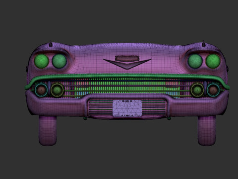 Chevrolet Impala 1958 front stl Modelo de Impressão 3D