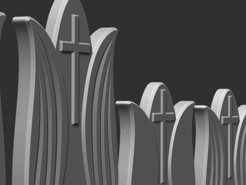 Tulip-shaped Tombstones 3D Baskı Modeli