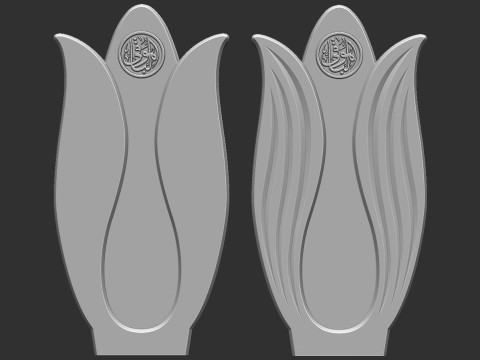 Tulip-shaped Tombstones 3D Baskı Modeli