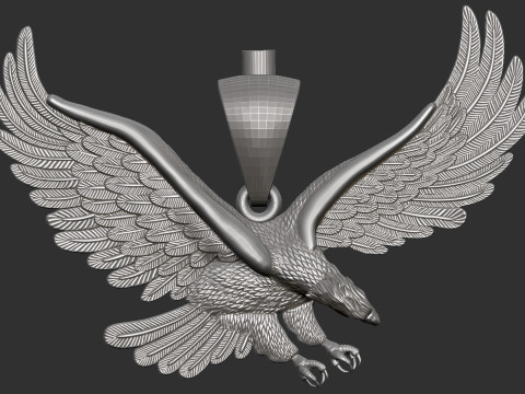 Eagle Pendant 3D 프린트 모델