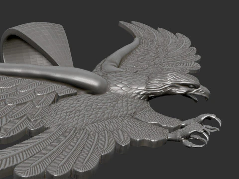 Eagle Pendant 3D Print Model