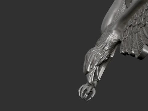 Eagle Pendant 3D Print Model
