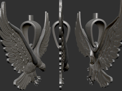 Eagle Pendant 3D प्रिंट मॉडल
