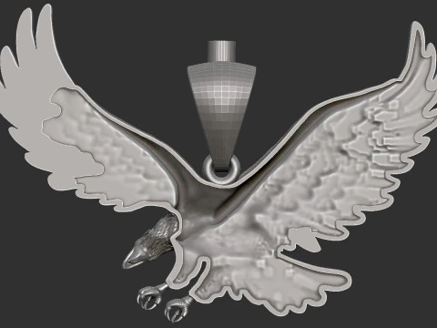 Eagle Pendant 3D Print Model
