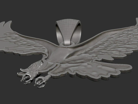 Eagle Pendant 3D Print Model