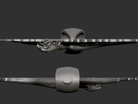 Eagle Pendant 3D Print Model