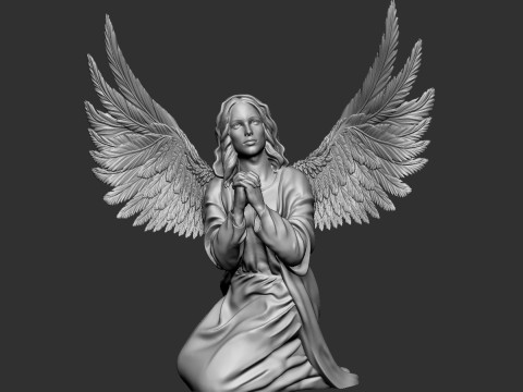 Praying Angel 3Dプリントモデル
