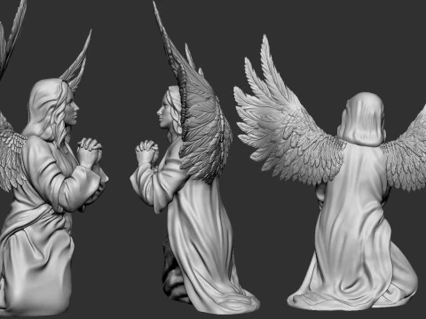 प्रार्थना देवदूत 3D प्रिंट मॉडल