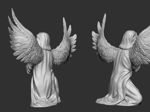 प्रार्थना देवदूत 3D प्रिंट मॉडल