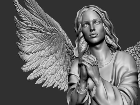 Praying Angel 3Dプリントモデル