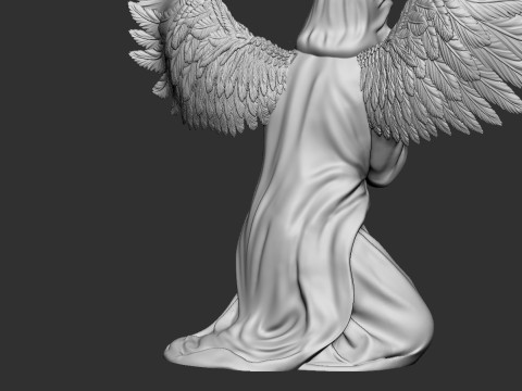 Praying Angel 3Dプリントモデル