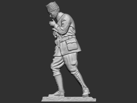 Gazi Mustafa Kemal Ataturk Kocatepe 3D Принт Модель
