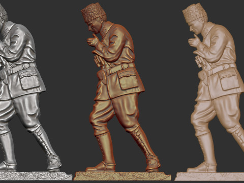 Gazi Mustafa Kemal Ataturk Kocatepe 3D प्रिंट मॉडल
