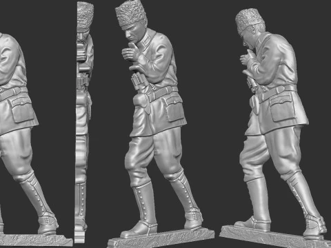 Гази Мустафа Кемаль Ататюрк Кочатепе 3D Принт Модель