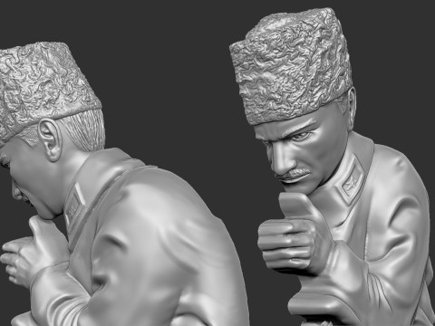 Gazi Mustafa Kemal Ataturk Kocatepe 3D प्रिंट मॉडल