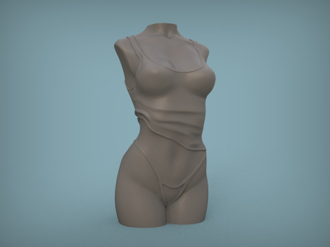 Female Torso 3D Принт Модель