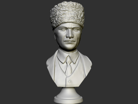 Gazi Mustafa Kemal Ataturk Statue 3D Принт Модель