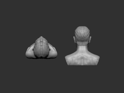 Old Man Head 3D Print Model