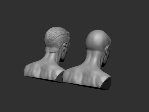 Male Head 3D 打印模型