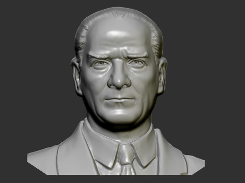 Gazi Mustafa Kemal Ataturk Bas Relief 3D Принт Модель