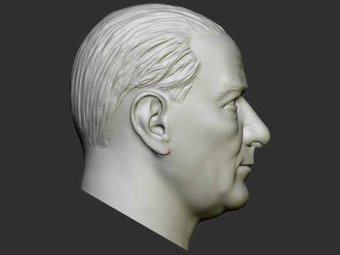 Bassorilievo di Gazi Mustafa Kemal Ataturk Modello di stampa 3D