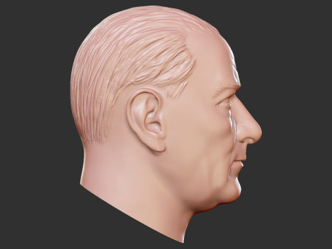 Gazi Mustafa Kemal Atatürk Bas Rölyefi 3D Baskı Modeli