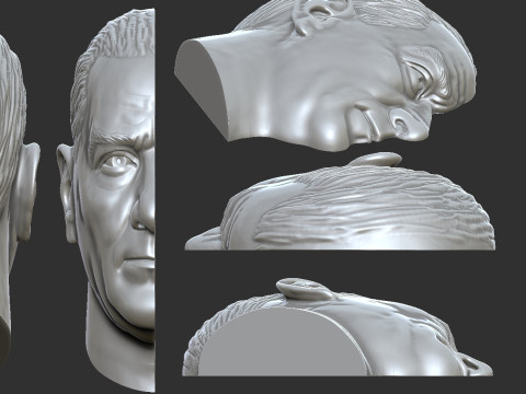 Gazi Mustafa Kemal Atatürk Bas Rölyefi 3D Baskı Modeli