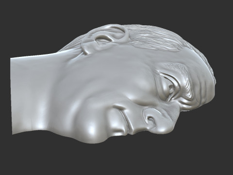 Gazi Mustafa Kemal Atatürk Bas Rölyefi 3D Baskı Modeli