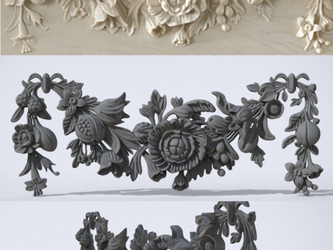 Swag Onlay Bas relief 3Dプリントモデル