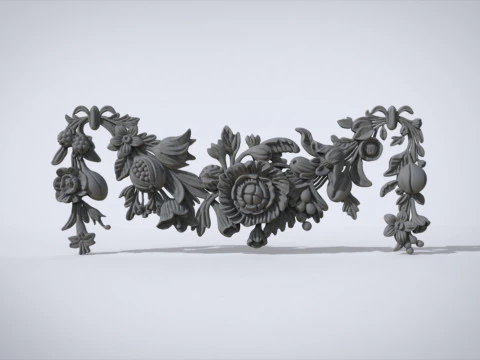 Swag Onlay Bas relief 3D Print Model