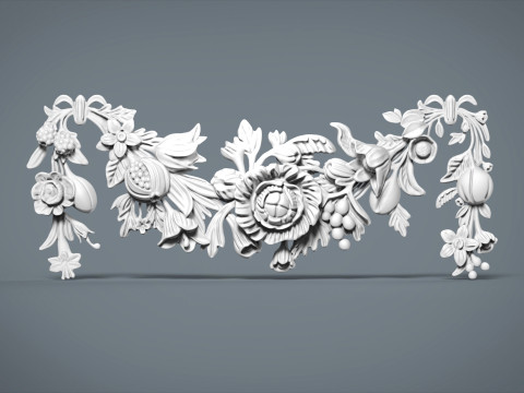 Swag Onlay Bas relief 3Dプリントモデル